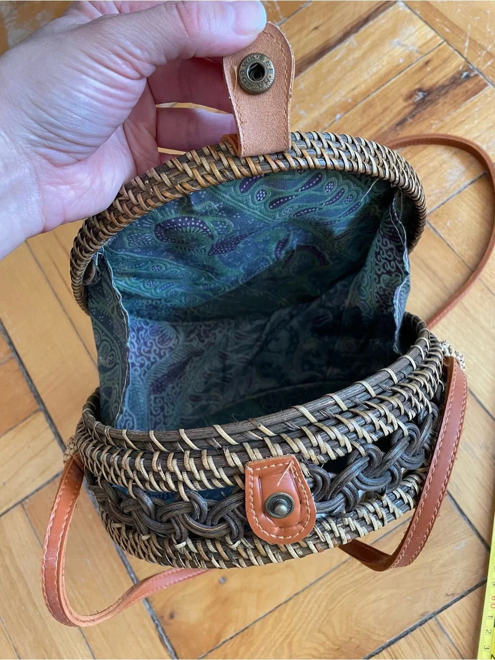 Balinese Handwoven Rattan Natural material purse